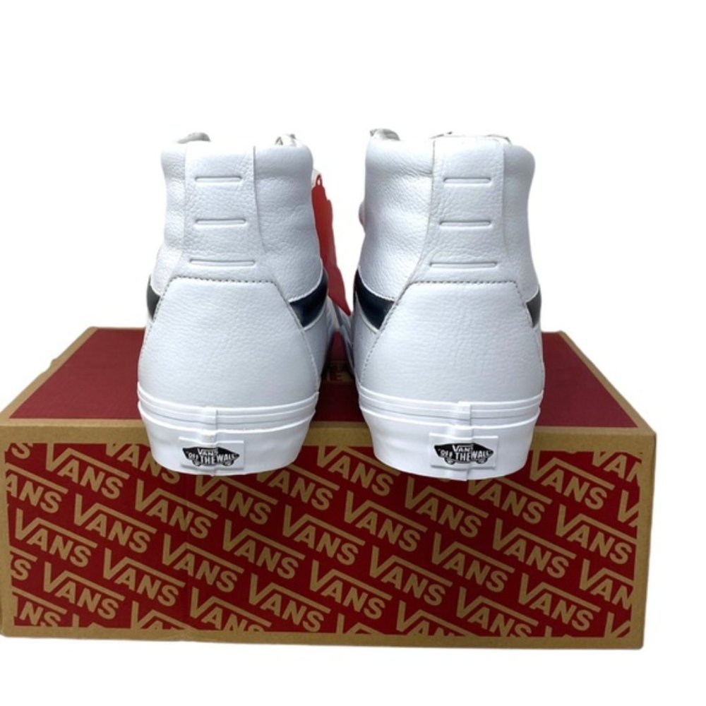 VANS Sk8-Hi XL Shoes Big Mood Leather White Men's Size Skate Casual VN0A5KRYWHT - Picture 10 of 12